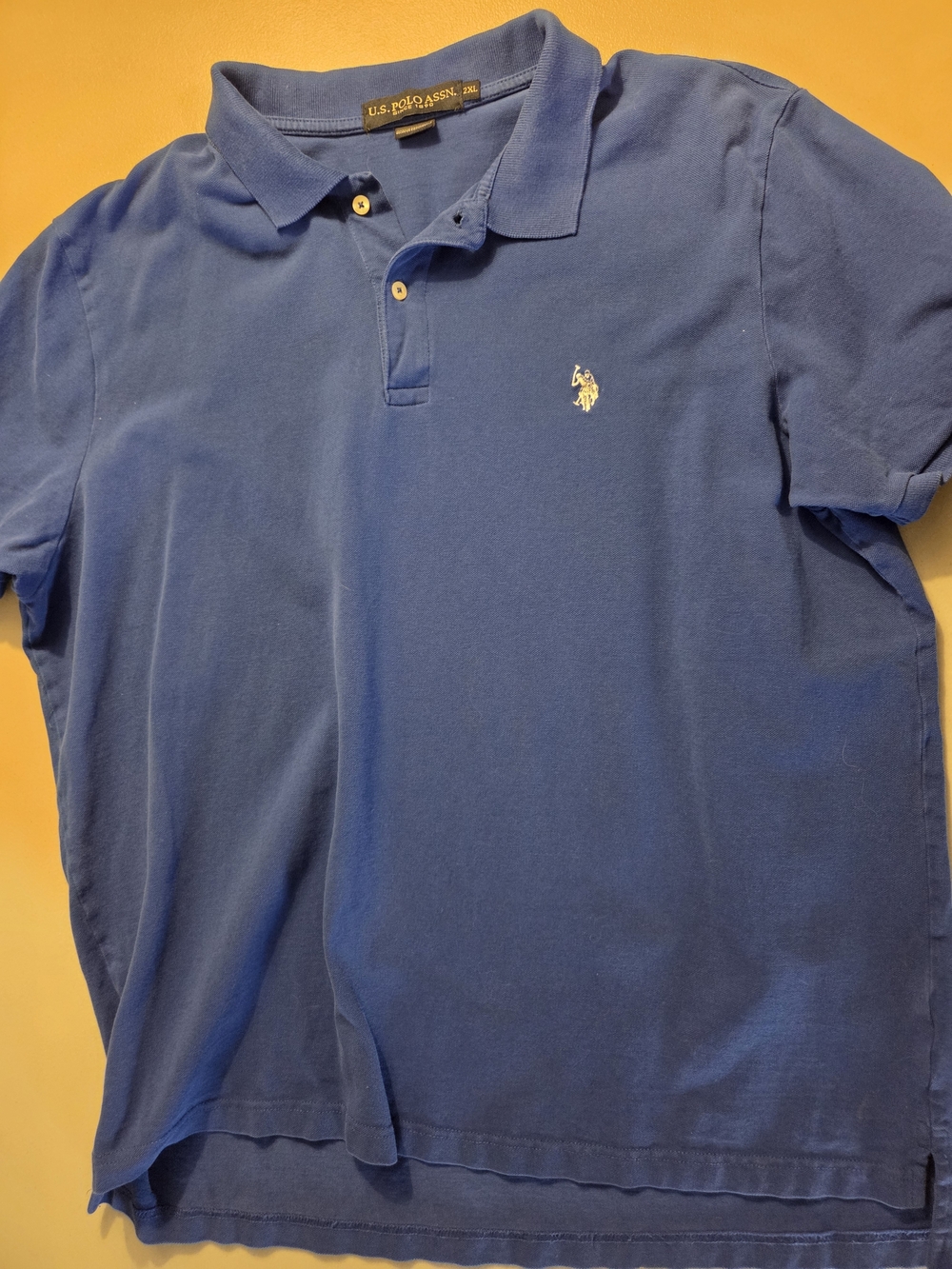 U.S. Polo Assn. Men’s Classic Blue Polo Shirt Interlock Luxury Feel
